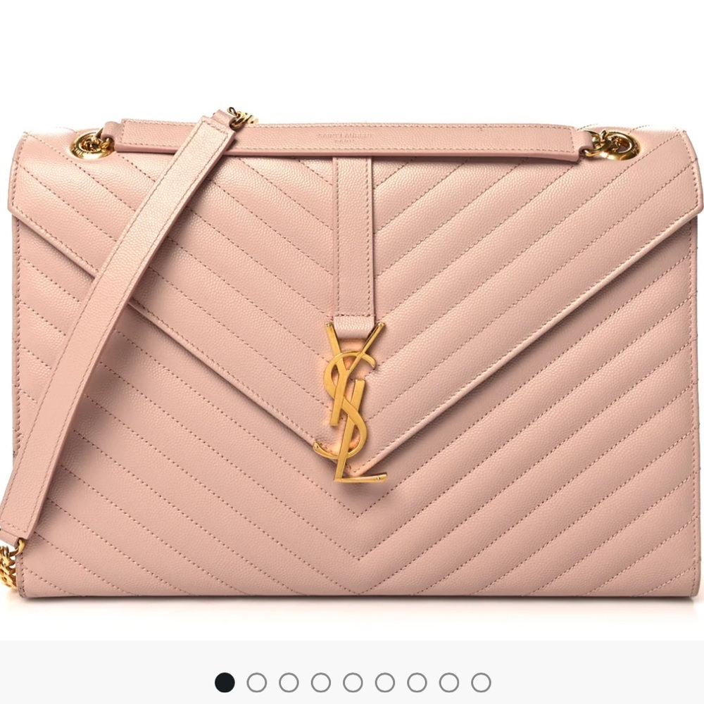 Yves Saint Laurent Blush Quilted Shoulder Bag